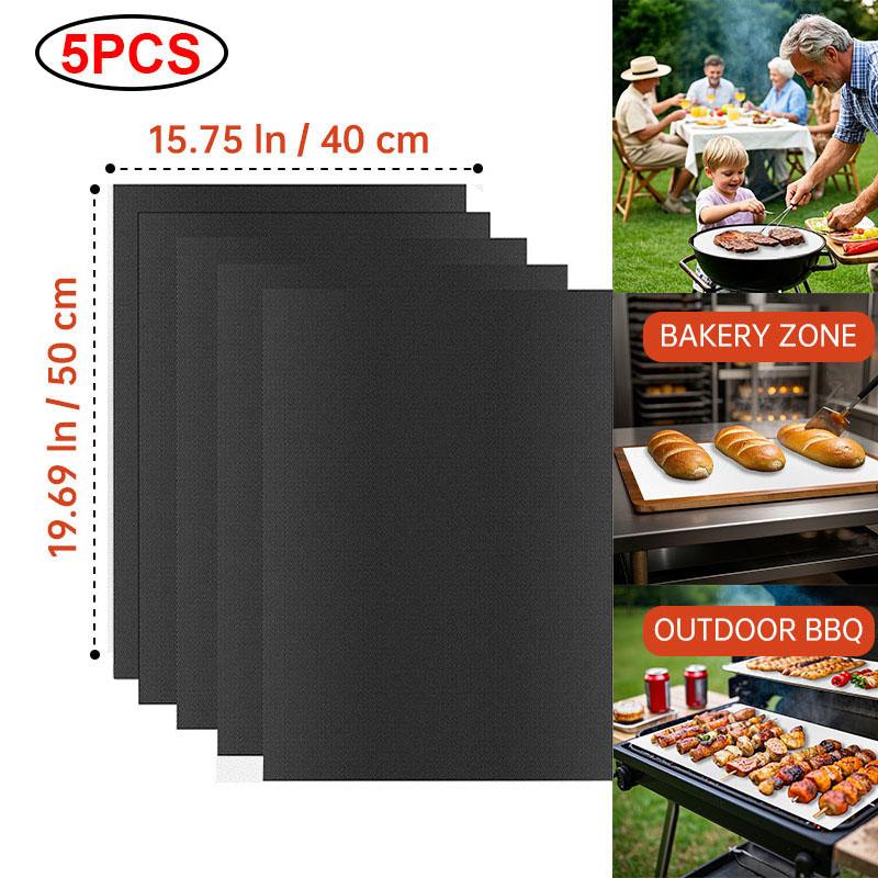 60*40cm Non-stick BBQ Grill Mat Baking Mat Barbecue Tool Cooking Grilling Sheet Heat Resistance Easily Cleaned Kitchen BBQ Tool