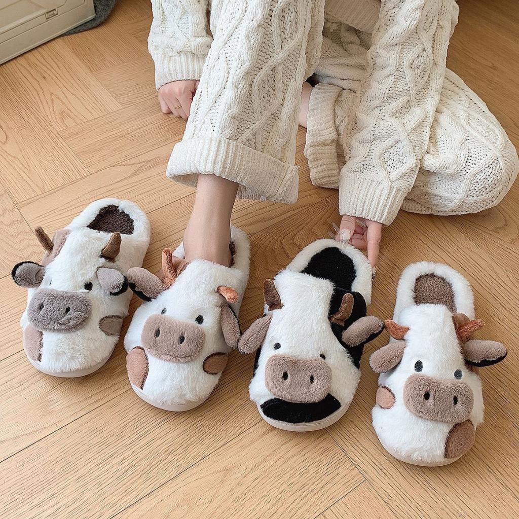 Winter Plush Men Slippers Plus Size Women for Man Furry Shoes