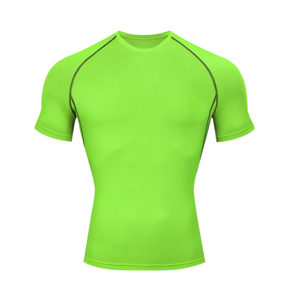 Men's Quick-Dry Sports Compression T-Shirt - Breathable, Elastic, Short Sleeve Fitness Wear