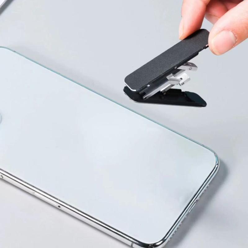 1/3Pcs Mini Invisible Foldable Mobile Phone Stand Aluminum Alloy Desktop Mount Material Holder Adjustable Angle For Cellphone