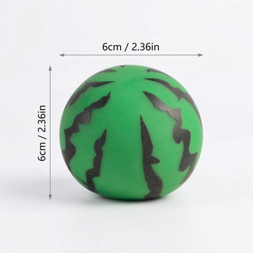 Balles anti-stress Pastèque Soulageur de stress Cadeau de fête Balle souple en mousse PU Squishy Jouet sensoriel Fruit Fidget Pour Enfants et Adultes
