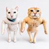 Animal Figure Cat Plush Doll Built in Skeleton Funny Cat Toy Kawaii Plush Cat Toy  Kids Toy