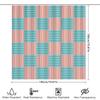 Blue Pink Striped Shower Curtain Bathroom Decor 3D Printed Waterproof Polyester Fabric Shower Curtains With Hook Rings For Home
