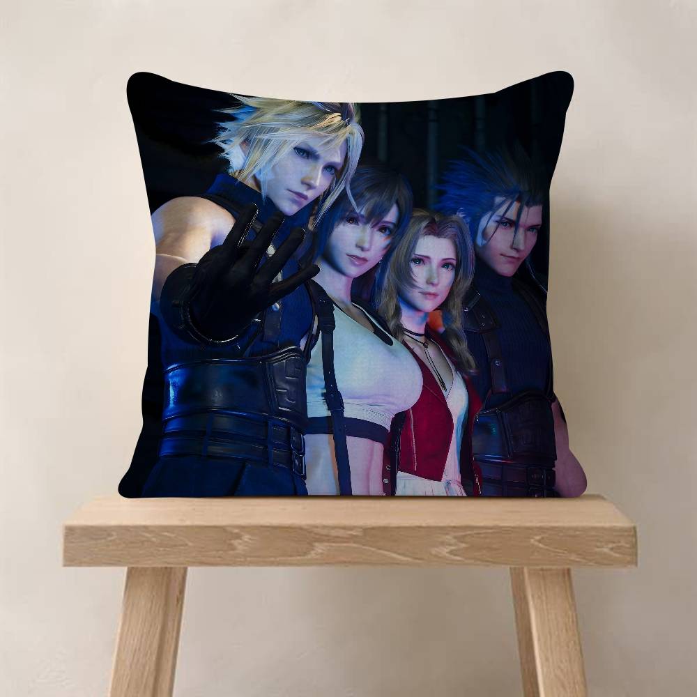 Game F-Final F-Fantasy Cushion Cover Inches Farmhouse Decor Home Throw Pillow Covers For Couch Decorations