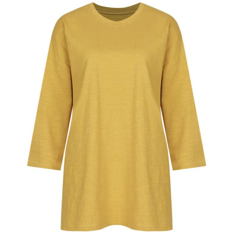 Shop   Women Slub CoTTon 3 4 Sleeve T shirT Sora Dai Wsh 1112