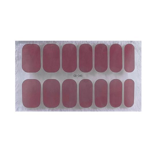 1 Sheet Gel Nail Strip UV Free Easy Apply Remove Self-adhesive Nail Sticker Long Lasting Waterproof Quality Glitter Solid Color Decorative Nail Wrap