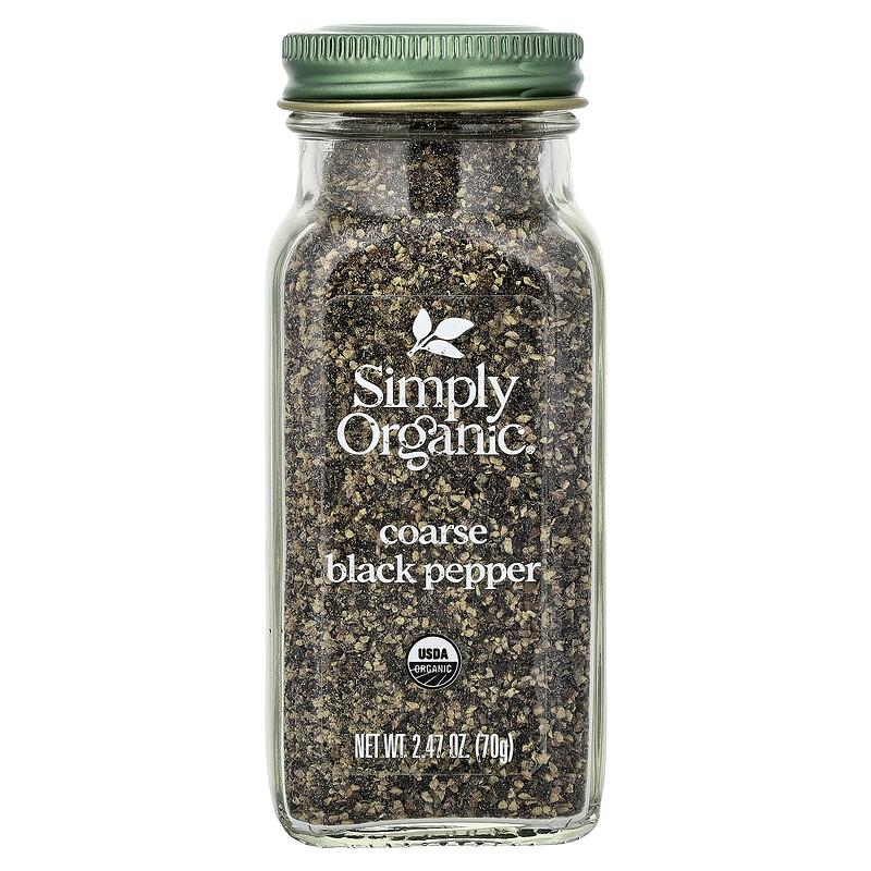 Organic Coarse Black Pepper, 2.47 Oz (70 G)