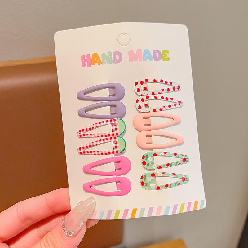 

6/12 шт. Детские милые красочные заколки для волос в виде капли воды, милые сплавные заколки для волос для девочек, детские аксессуары для волос