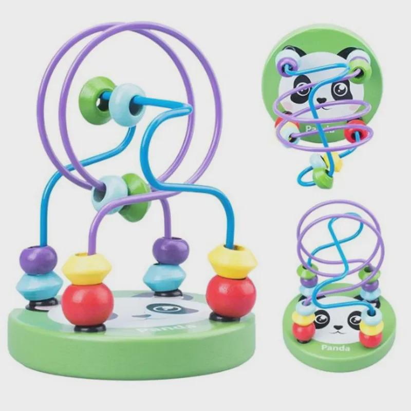 Mini Beads Wooden Building Blocks: Educational Cartoon Toy for Kids, Boys & Girls - Holiday Gift