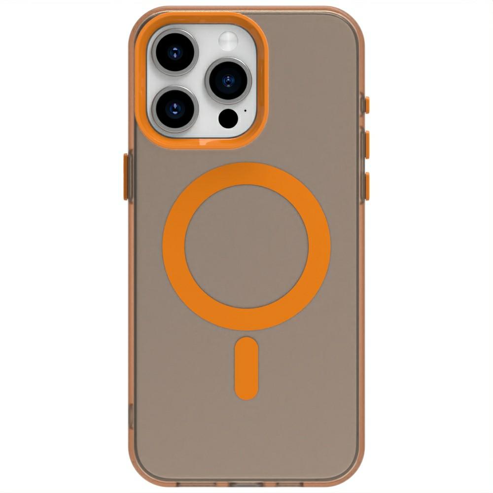 Candy Series For iPhone 15 Pro Case Compatible with MagSafe PC+TPU+PET Anti-Drop Phone Cover