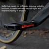 Reflective Sheet Safety Cycling Pedals Nonslip Road Bicycles Pedals with Sandpaper Surfaces Mountain Bicycles Pedals