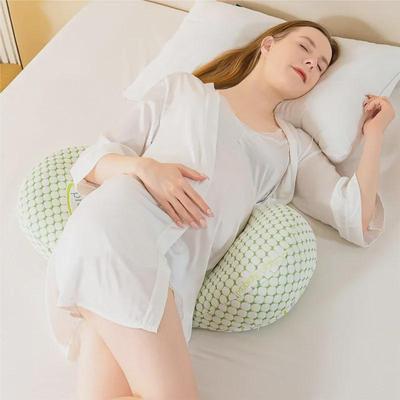 Pregnancy Memory Foam Pillow - Belly Support, Side Sleeping, Pure Cotton, Summer Comfort