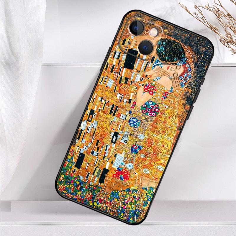 

The Kiss Gustav Klimt Painting Shockproof Case For iPhone 17 16 15 14 11 Pro Max Plus 12 13 Mini 16e 17 Air Phone Cover iPhone 12