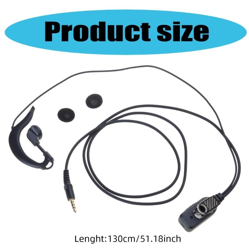 3.5mm PTT Ear Hook Earphone for Smartphones for Cellphone Push-To-Talk Headsets