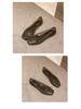 Korean-Style Low-Cut Crystal Flat Sandals & Slip-On Jelly Shoes with Square Toe