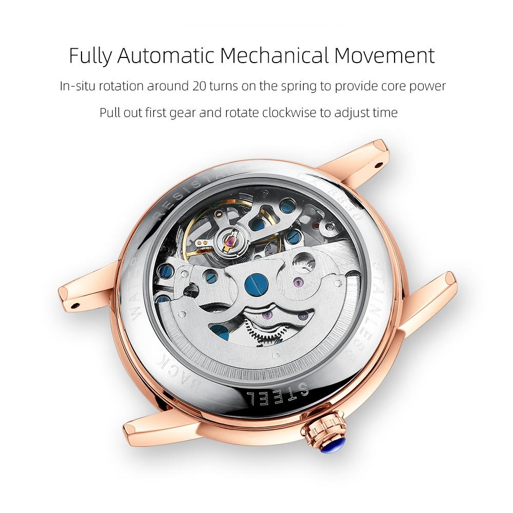 CHENXI Women Automatic Mechanical Watch Top Brand Luxury Stainless Steel Waterproof Wrist Watch