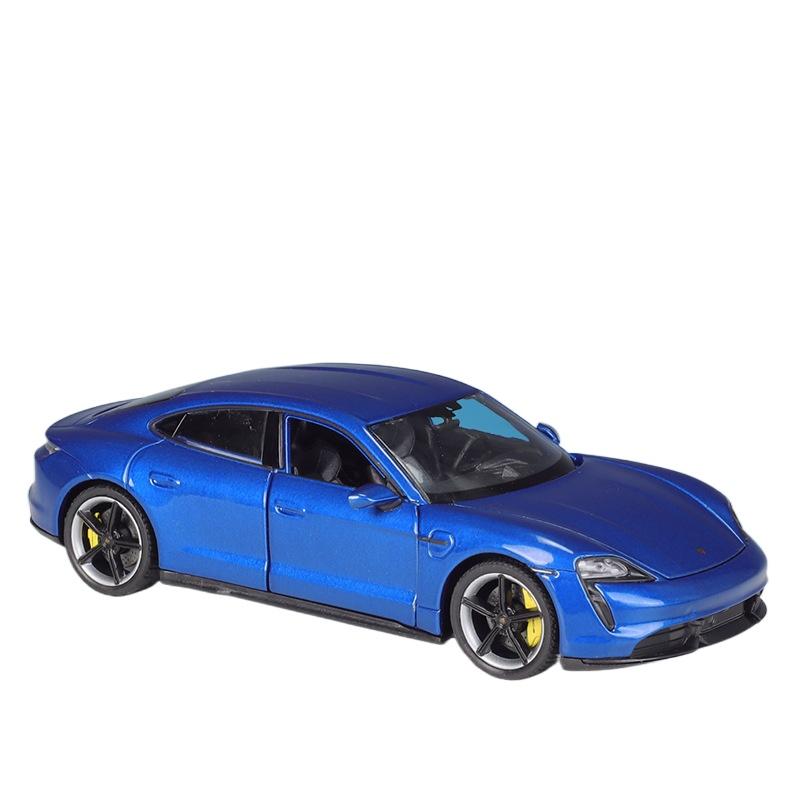 Welly 1/24 Porsche Taycan Turbo S Alloy Sports Car Model Diecasts Metal New Energy Car Vehicles Model Collection Childrens Gifts