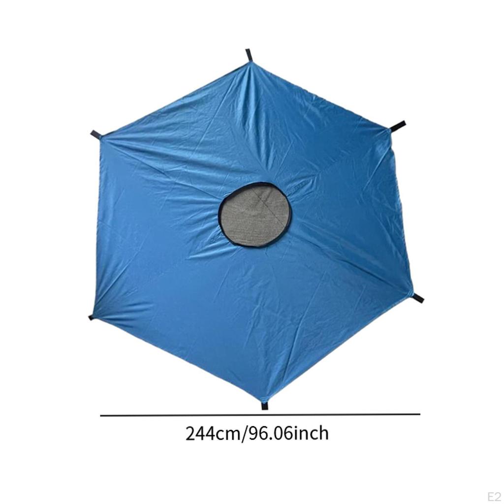 Akcesoria do pokrowców na trampoliny Ochrona przeciwsłoneczna dla dzieci Niebieskie zadaszenie trampoliny