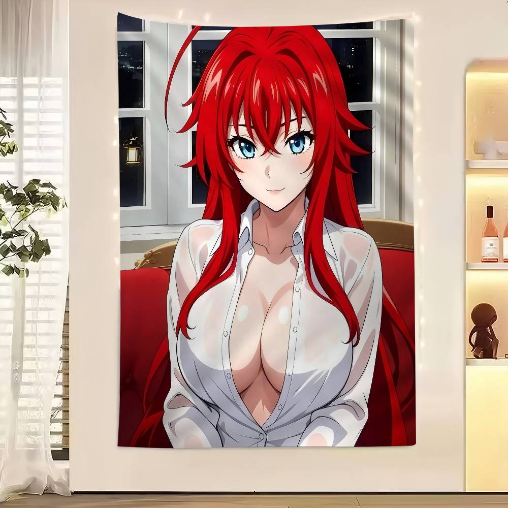 Anime High School DxD DIY Sticky Colorful Tapestry Wall Hanging Bohemian Wall Tapestries Mandala Wall Art Decor