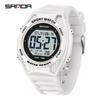 Sanda Multi-Function Waterproof Sport Watch with Alarm & Seven-Color Luminous Display