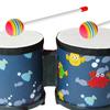 African Hand Drum 5'' and 6'' Bongo Set Music Enlightenment for Children