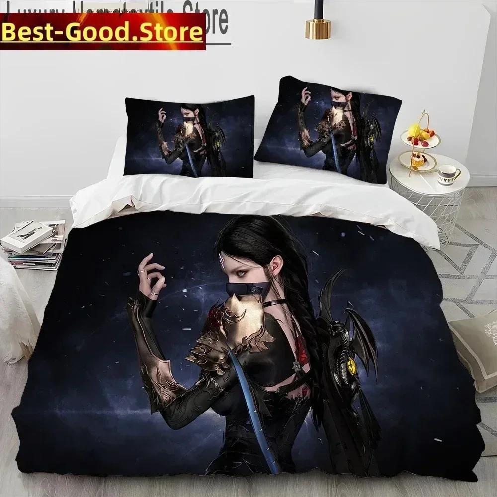 3D Print Lost Ark Game Bedding Set Printed Bed Set With Pillowcase Bed Duvet Cover Soft Queen King Size Bedclothes Home