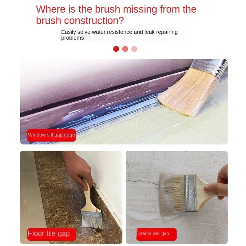 150g-1000g Transparent Waterproof Glue One-component Waterproof Paint Glue Exterior Wall Bathroom Floor Tile Waterproof Material