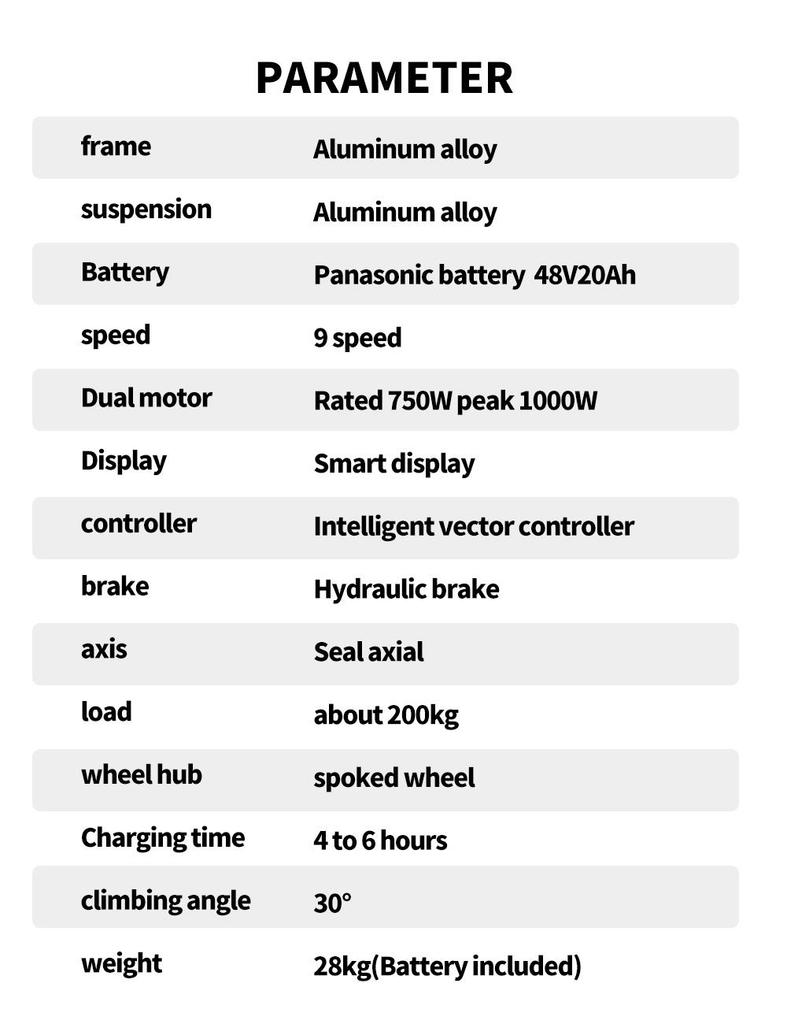 KIMDYMA K01 1000W Torque Sensor Electric Bike - Fat Tire Ebike with 48V20Ah Battery, Throttle, 50km/h Top Speed
