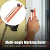 With Scale Foldable Depth Measuring Ruler With Blisters Foldable Marking Ruler  Angle Measurement