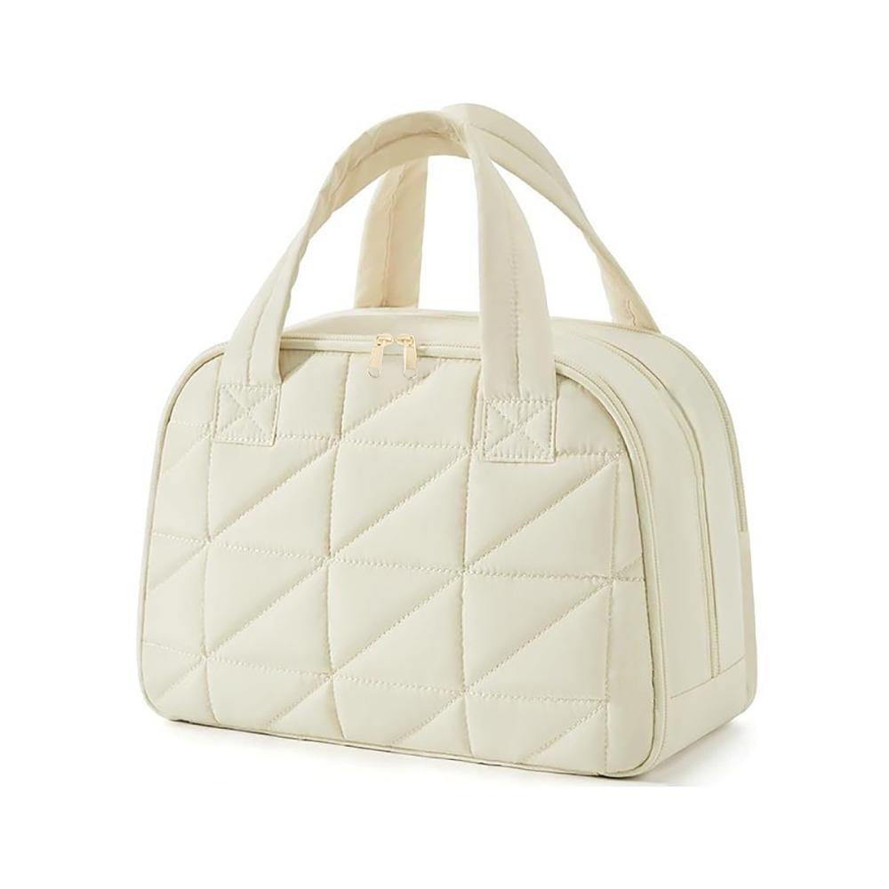 Travel makeup bag large toiletry bag handheld cosmetic pouch fluffy makeup travel bag.zwq