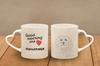Havanese, Havanese Cuban Bichon, Bichón Havanés - cup with a dog, adorable cup with a heart-shaped handle, universal gift from the Art-Dog brand