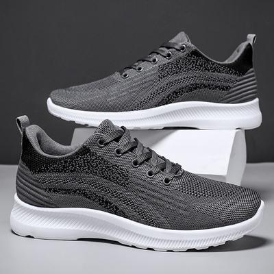 Shoes Men's Summer New Casual Men's Shoes Fly-woven Breathable Single Shoes Lace-up Sports Shoes