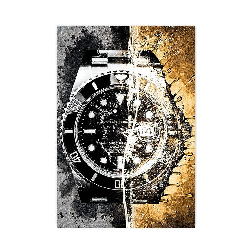 Fashion Watch Canvas Paintings Poster and Printing Modern Graffiti Art Wall Pictures for Living Room Home Decoration Cuadros