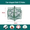Foldable Thickened Fish and Shrimp Trap Net for Outdoor Fishing.