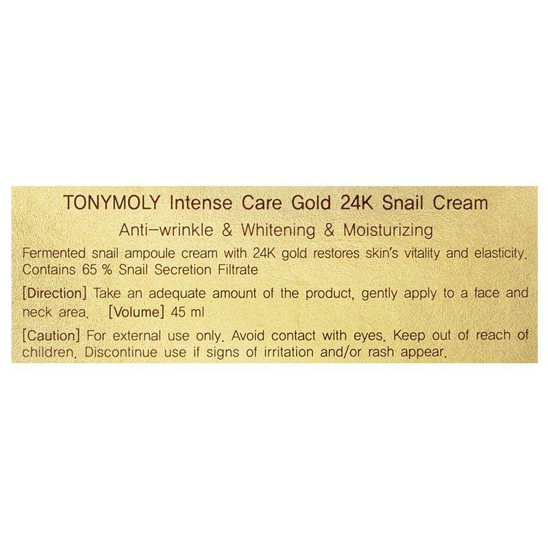Tonymoly Intense Care Gold 24K Schneckencreme 45 ml