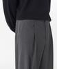 Musinsa Standard Light Plain One-Pleat Wide Hidden Elastic Waist Slacks [Medium Gray]