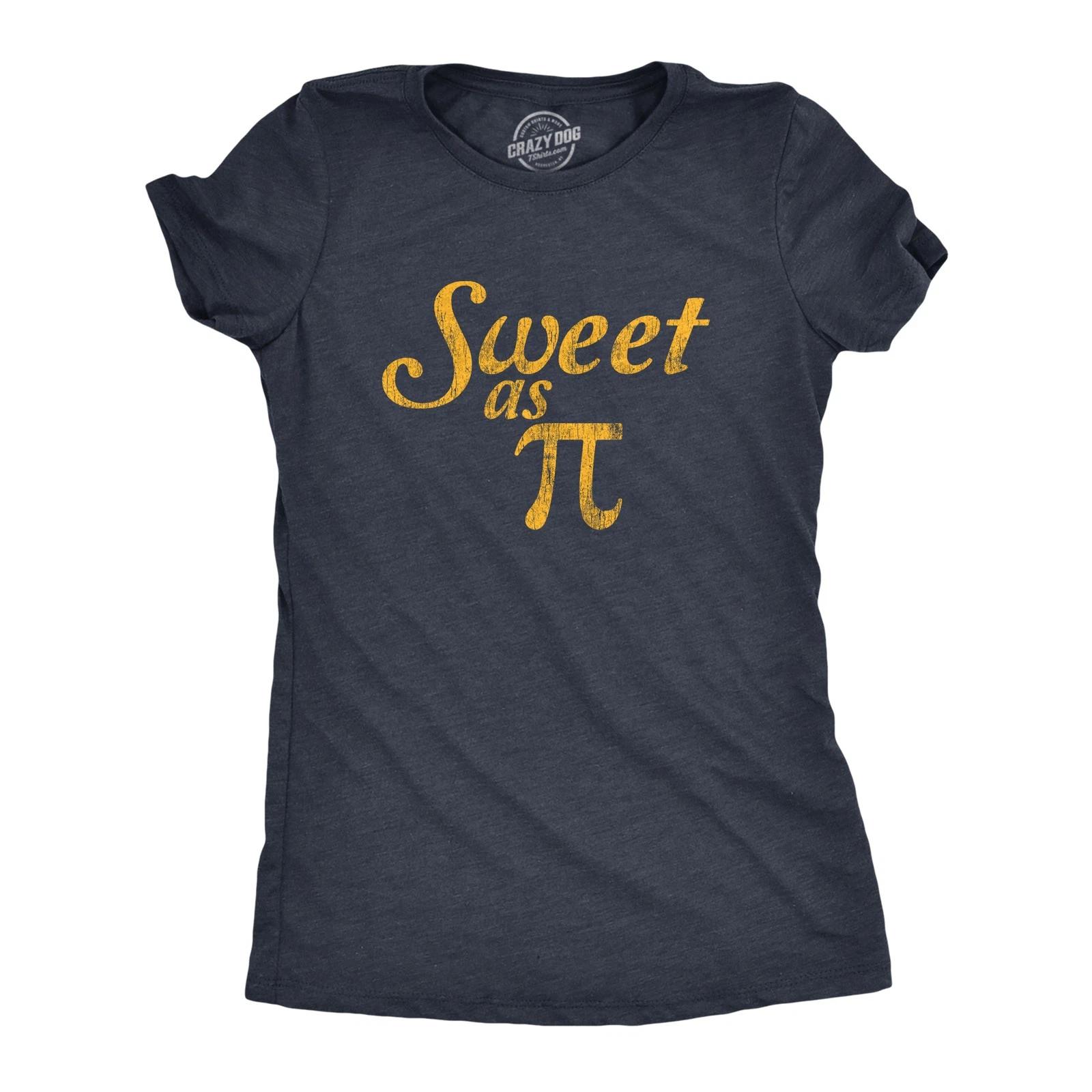 Womens Sweet As Pi T Shirt Funny Nerdy Math Problem Graphic Novelty Tee M