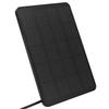 Surveillance Camera Solar Panel Monocrystalline Silicon 4W 5V with Charging Cable for Outdoor Surveillance Camera Black