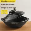 Chui Da Huang 1.3L Thickened Shallow Clay Pot