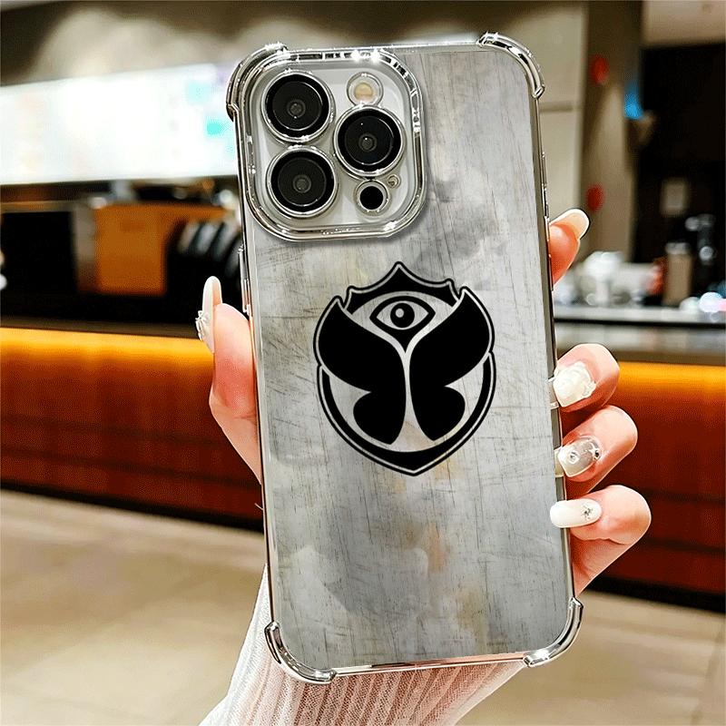 

Music Festival Tomorrowlands Soft Phone Case For iPhone 15 16 17 Air 14 Pro Max 16E Plus 13 12 Mini Plating Anti-Fall Fundas iPhone 16 Pro Max