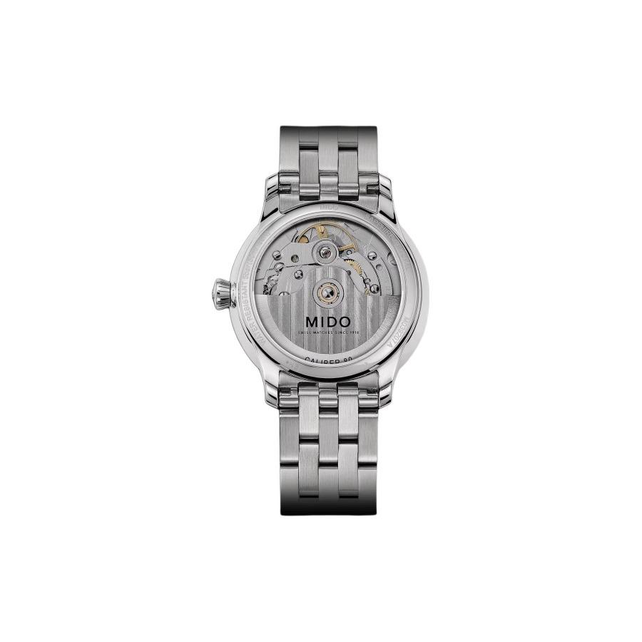 MIDO Belem Seri automatic mechanical movement 50 meters waterproof women's watch Swiss watch 27.9mm white dial stainless steel case M039.207.11.106.00