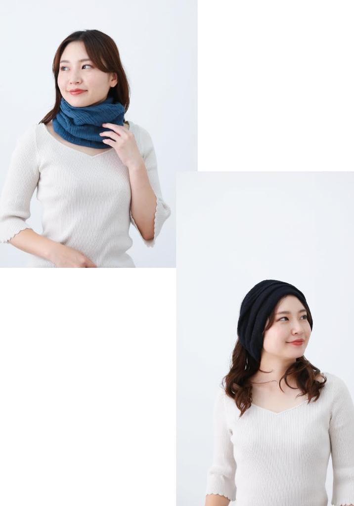 Imabari Towel Imabari Medical Made in Stylish Gauze Knit Neck Hair Watch Cap [Plaisir Wig] Hat, Japan, 100% Cotton, Hat, Warmer, Turban, 3-Way (Purple