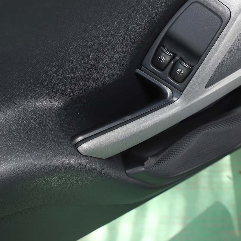 ABS Black For Mercedes Smart 451 Fortwo 2009-2015 Car Door Storage Box Handle Armrest Storage Case Car Interior Accessories