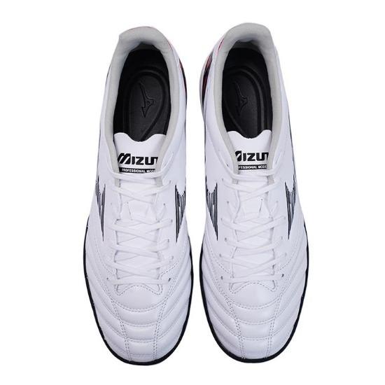 Mizuno Pro IV Pro As Round Toe Lace-Up Tf Non-Slip Wear-Resistant Soccer Shoes Men Soccer Shoes White P1GD233409