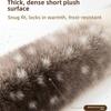 Deer Print Fishing Hat Plush Fur Winter Cap Comfortable Ear Protection Hat  Winter Commute