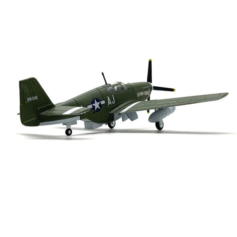 Diecast Metal 1/72 Scale American Army Airlines P51b Mustang Fighter P51B Airplane Model Military Collect Gift