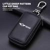 Leather Key Bag Universal Keyring Case Car Keychain Wallet For MINI Countryman Clubman Cooper One JCW R56 R50 R53 R58 Tnrjc00