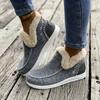 Women's Winter Furry Slip-Resistant Platform Sneakers/Boots - Thick Platform Height Increase