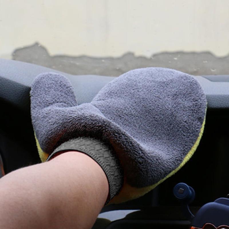 Car Wash Mitt Microfiber Chenille Wash Mitt 24x20cm Soft Car Cleaning Glove Ultra Soft Mitt Wash Towels