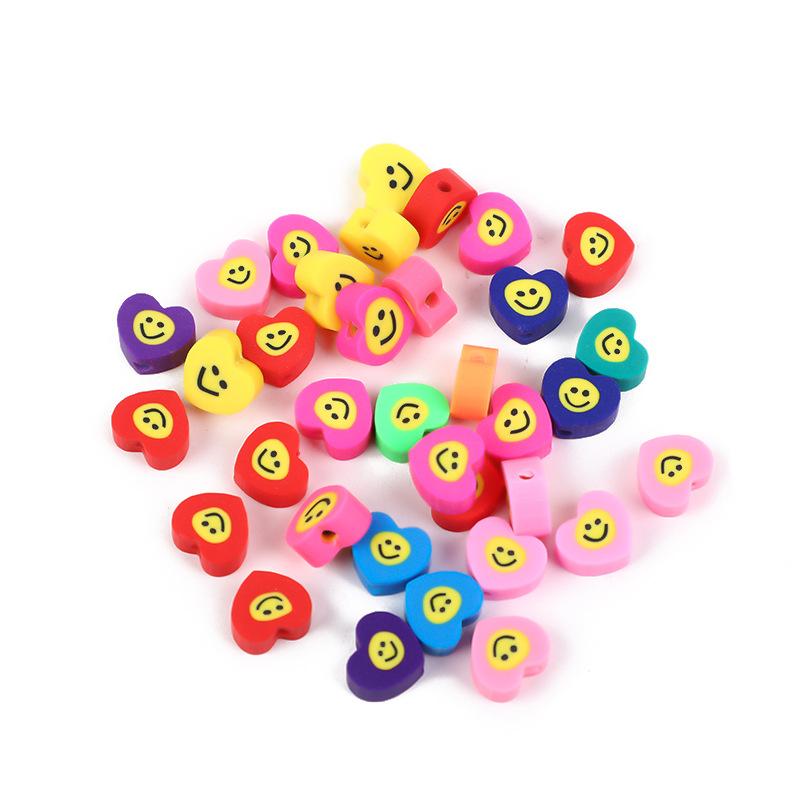 Diy Polymer Clay Soft Ceramic Beads, Round Soft Ceramic Beads Handmade Jewelry Accessories